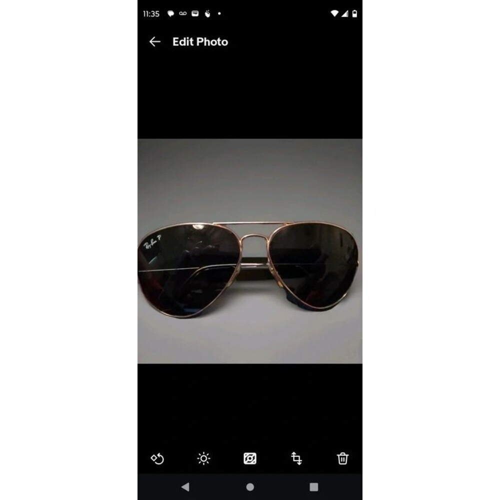 Ray-Ban Aviator Classic Sunglasses RB3025 G-15 Polished Gold Black Polarized RB